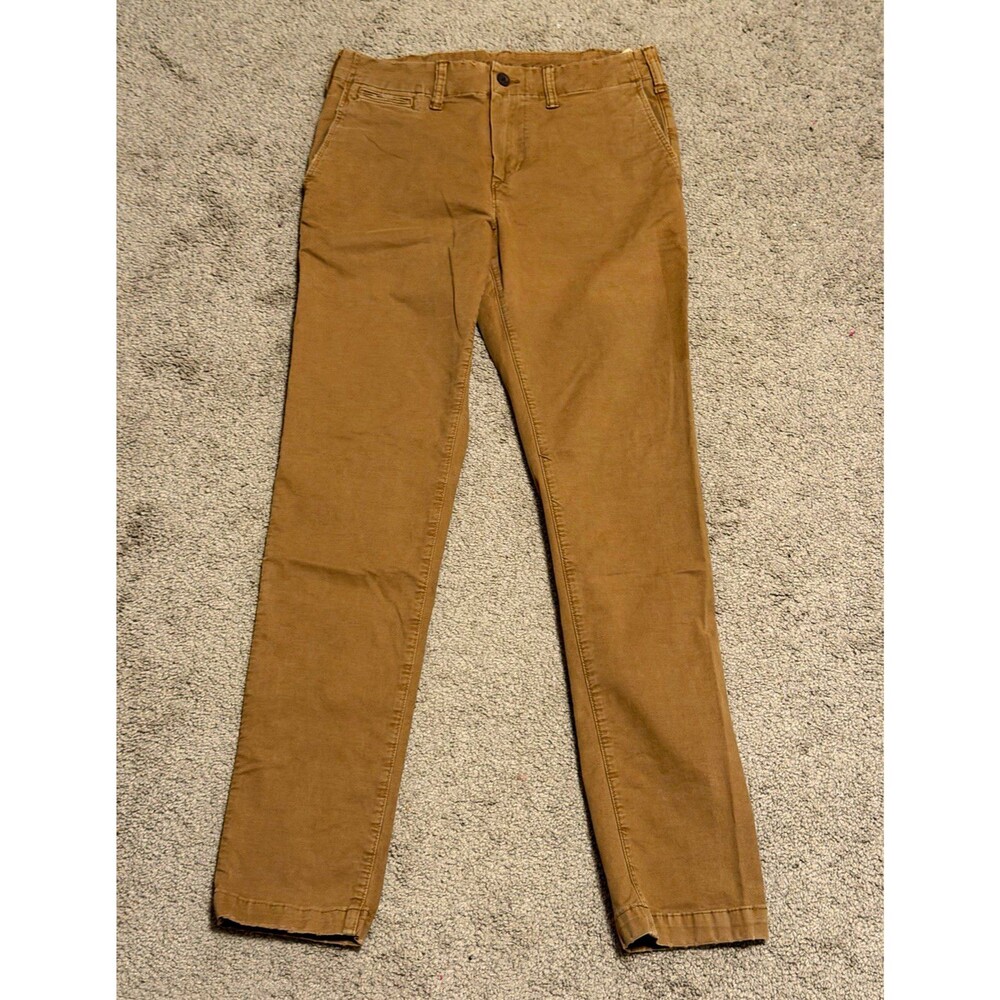 American Eagle Outfitters Men’s Brown Slim Fit Chino Pants 30W Tapered Twill